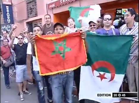 La ferveur du match gagne les deux camps à Marrakech! Images de la télévision marocaine 2M