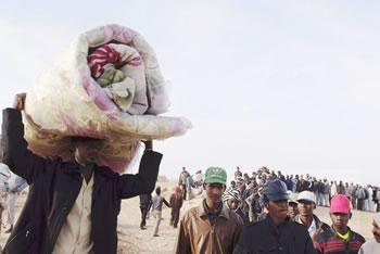 Plus de 10.000 réfugiés Libyens se trouvent en territoire Algérien,Black-out sur une tragédie humanitaire