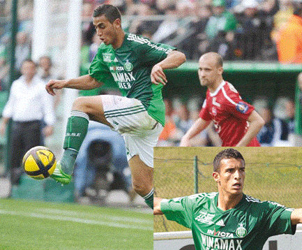 Benzia, Belfodil, Tafer (O. Lyon), Brahimi (Rennes), Ghoulam, Saâdi (AS St-Etienne), Mekhdjouf (CS Sedan) Dans le viseur de l&rsquo;EN