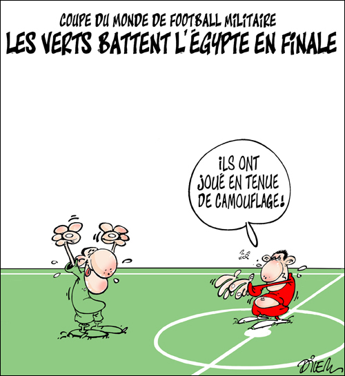 Coupe du monde de football militaire,les verts battent l&rsquo;égypte en finale