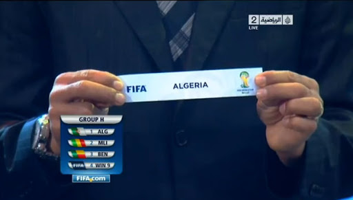 Éliminatoire Brésil 2014/ tirage au sort préliminaire:l algerie évolue au groupe H