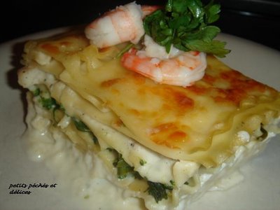 Lasagnes aux crevettes