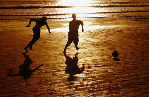 Une équipe de beach-soccer de rêve