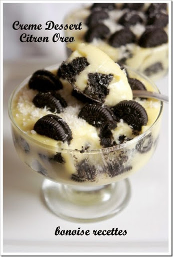crème dessert citron oreo