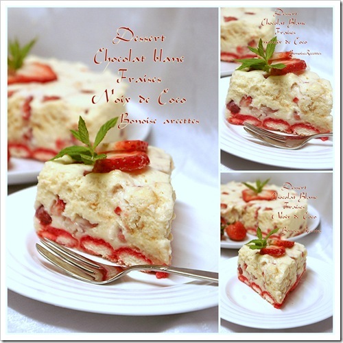 dessert chocolat blanc fraises
