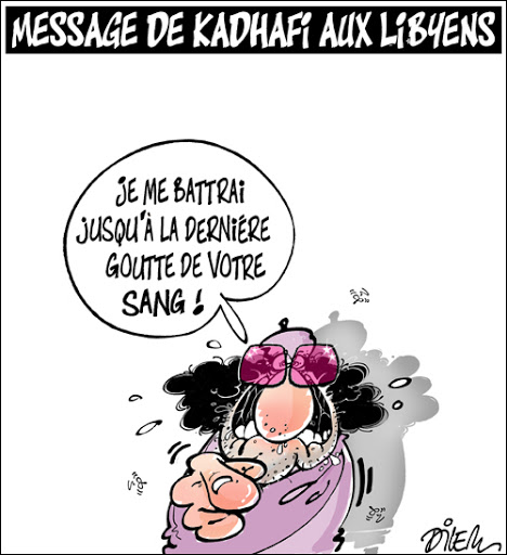 Message de Kadhafi aux Libyens