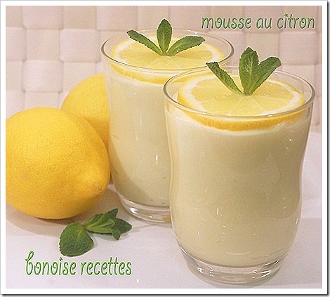 mousse au citron