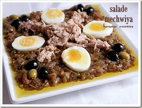 salade mechwiya,slata mechwiya
