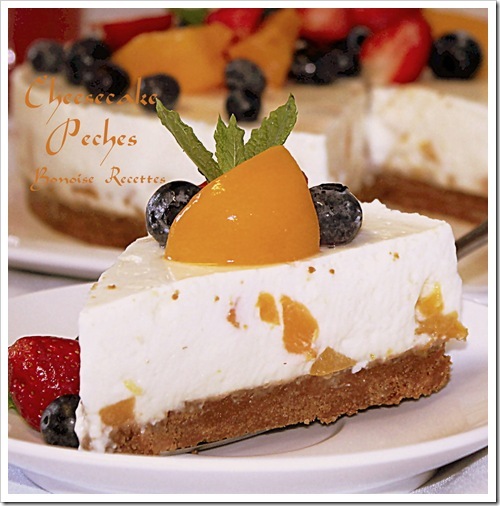 cheesecake aux peches