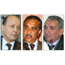 Rocade ferroviaire M’sila – Boughezoul : MM. Tou, Rahmani et Benhamadi inspectent les travaux