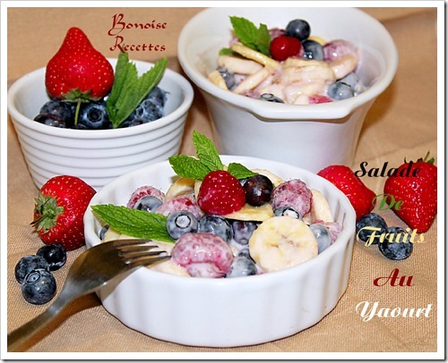 salade de fruits au yaourt