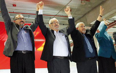 Election de l’assemblée constituante en Tunisie,Ennahda en avance sur les autres