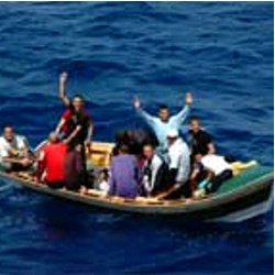 Emigration Clandestine,Arrivée d’une nouvelle patera à Cartagena