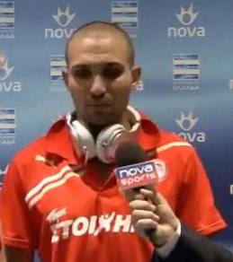 le but de Djebbour contre Paol Salonika