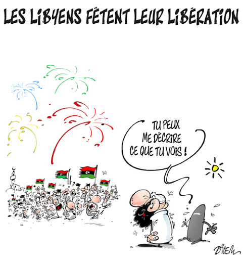 Les Libyens fêtent leur liberation