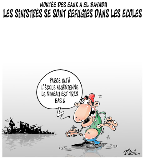 Montée des eaux a El Bayadh,Les sinistrés se sont réfugiés dans les Ecoles