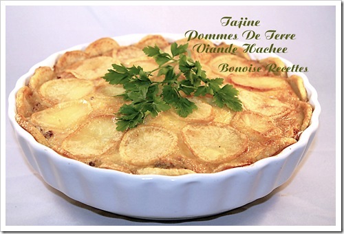 Tajine pommes de terre Viande hachée