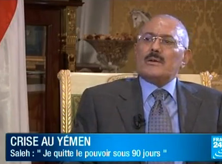 Le président yéménite Saleh annonce qu&rsquo;il partira dans trois mois