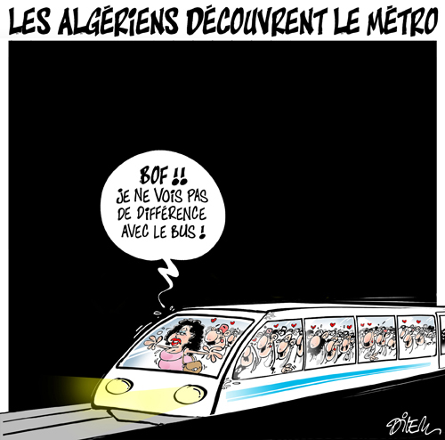 Les Algériens découvrent le métro