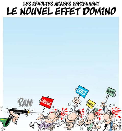 Les révoltes arabes reprennent,le nouvel effet domino