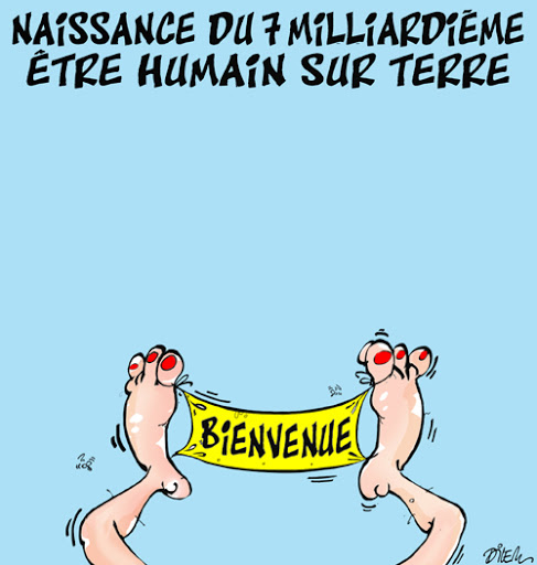 Naissance du 7 Milliardième être humain sur terre
