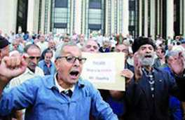 N’ayant pas pu faire aboutir ,leur dossier Des députés malmenés par les retraités