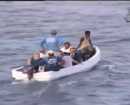 Retour des marins du MV Blida