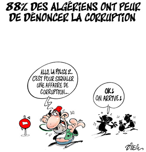 88% des Algériens ont peur de dénoncer la corruption