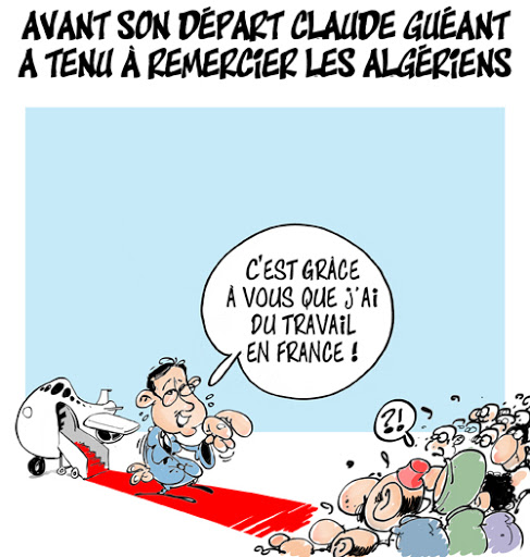 Avant son départ claude Guéant a tenu à remercier les Algériens
