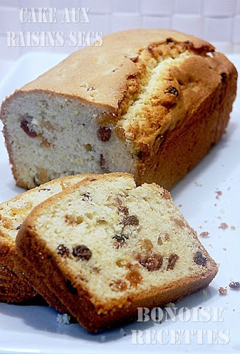 Cake aux raisins secs facile