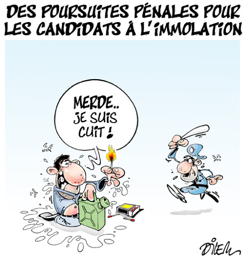 Des poursuites pénales pour les candidats à L&rsquo;immolation