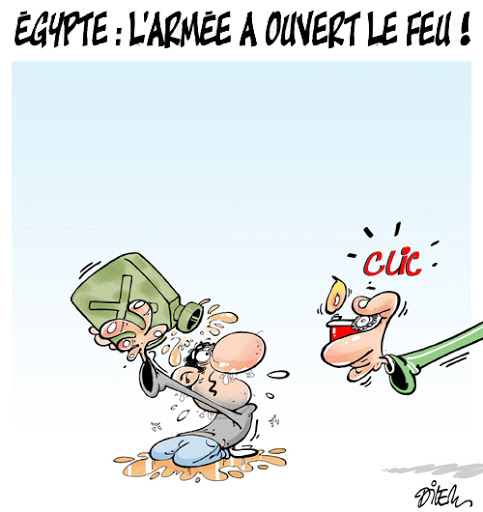 Egypte:l&rsquo;armée a ouvert le feu!