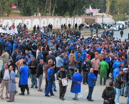 Zone industrielle de Rouiba et TSS el hadjar,Agitation des travailleurs