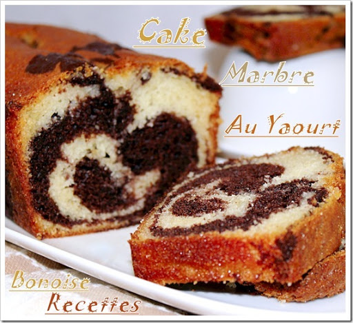 Cake au yaourt marbré