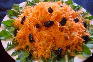 Carottes en salade