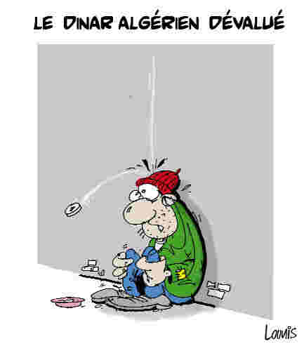 Le dinar Algérien dévalué