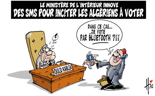 Le ministère de l&rsquo;intérieur innove,des SMS pour inciter les Algérien à voter