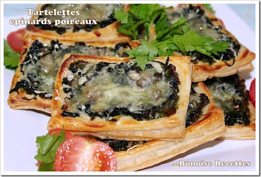 tartelettes salees aux epinards
