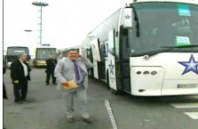 l’arrivée de l’équipe nationale en France