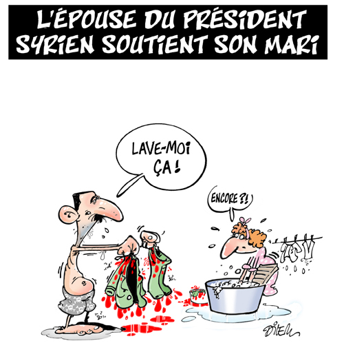 L&rsquo;épouse du président Syrien soutient son mari