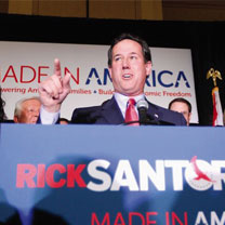 Présidentielle aux Etats-Unis : Santorum relance les primaires républicaines en remportant 3 victoires