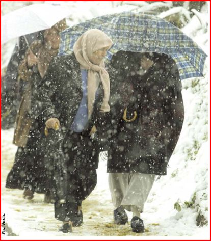 La neige tombe de nouveau sur les Aurès