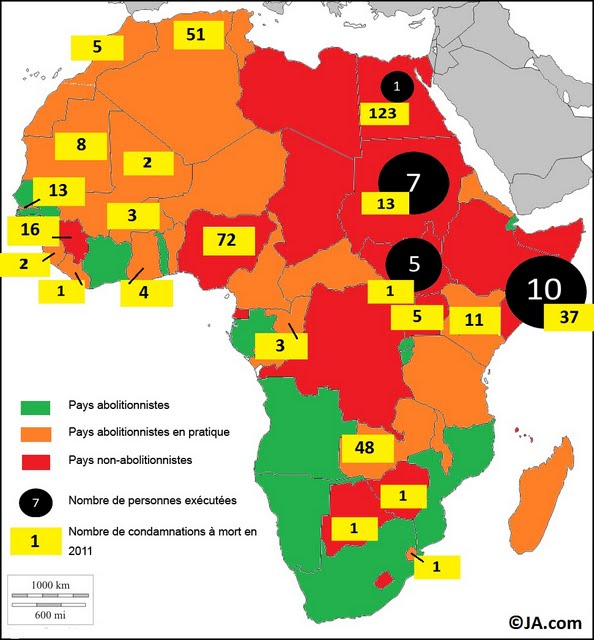 Peine de mort : malgré les exécutions sommaires, l&rsquo;Afrique progresse