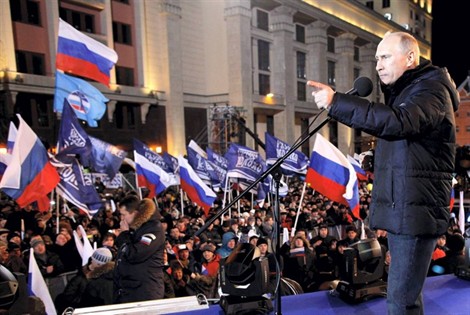 Russie. Poutine élu président avec près de 64 % des voix [vidéo]