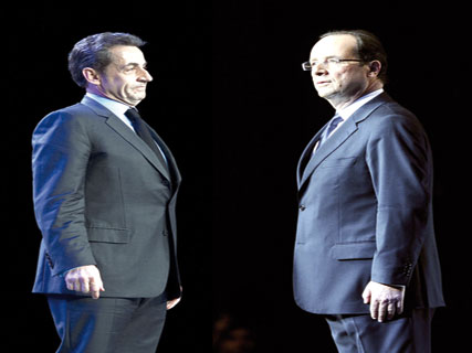 2e tour de la présidentielle française : Sarkozy et Hollande affûtent leurs discours