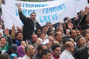 Corps communs de la santé publique,Démonstration de force à l&rsquo;hôpital Mustapha