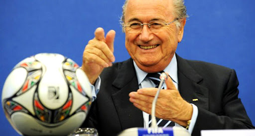Le président de la FIFA, Joseph Blatter à Alger