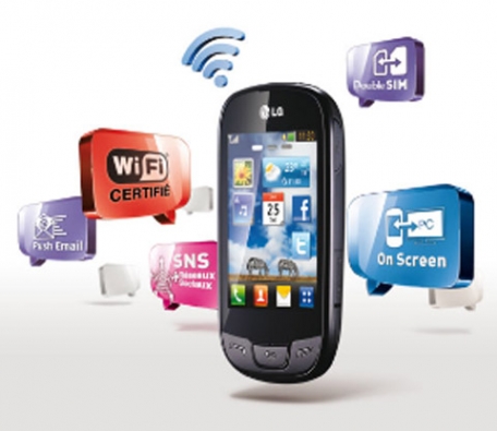 LG T515 commercialisé en Algérie,Un double SIM tactile élégant