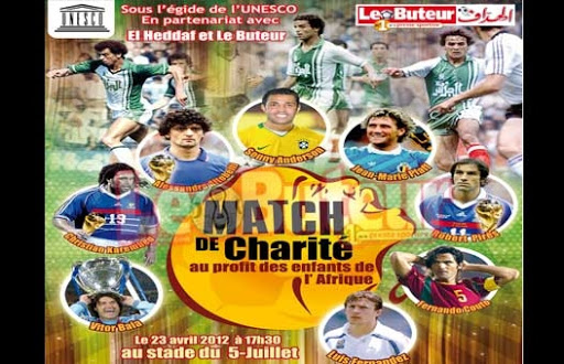 Match gala, aujourd’hui au stade du 5-Juillet à 17h30, sous l’égide de l’UNESCO  :Madjer, Belloumi, Pirès,  Altobelli et leurs frères jouent pour les enfants d’Afrique