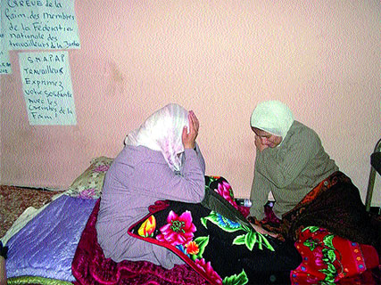 Rassemblement du comité de soutien des syndicalistes de la justice “Sauvez les grévistes de la faim !”